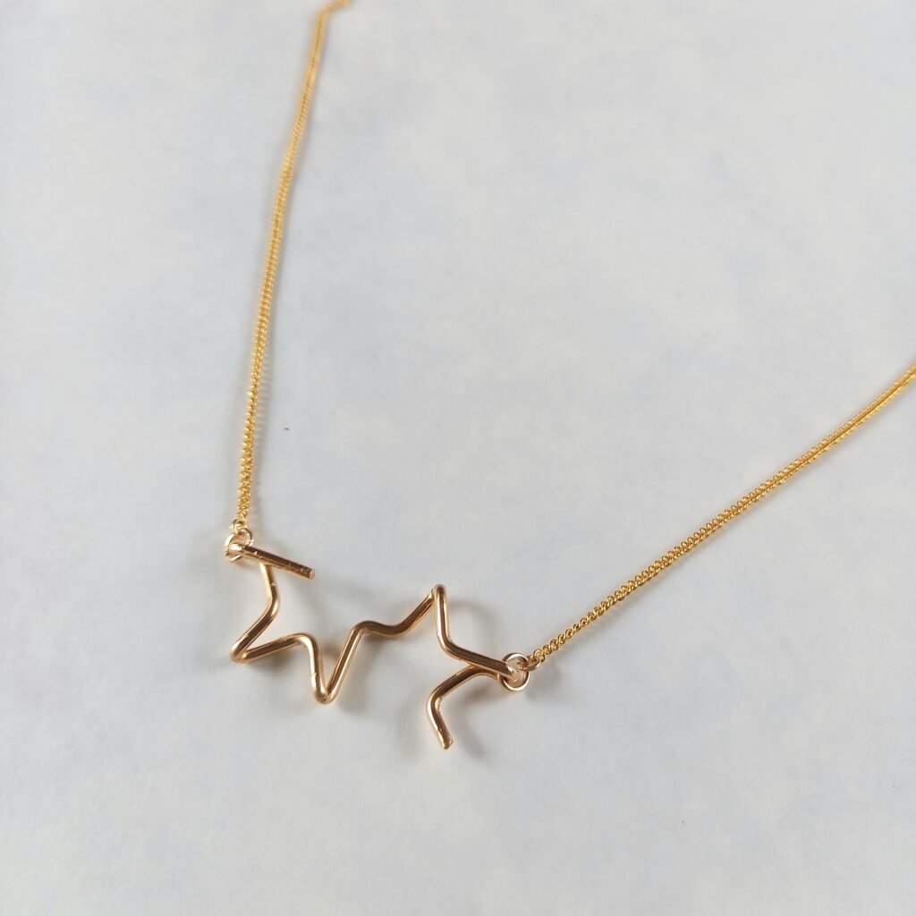 星 ネックレス スライドアジャスター サファイア スター