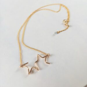 星 ネックレス スライドアジャスター サファイア スター